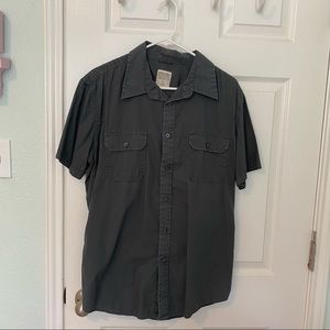 Mossimo Gray button-down shirt, short sleeve